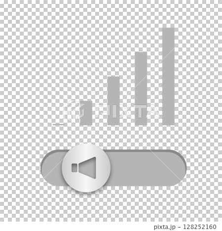音量調整のUIベクター素材_07 128252160
