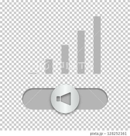 音量調整のUIベクター素材_08 128252161