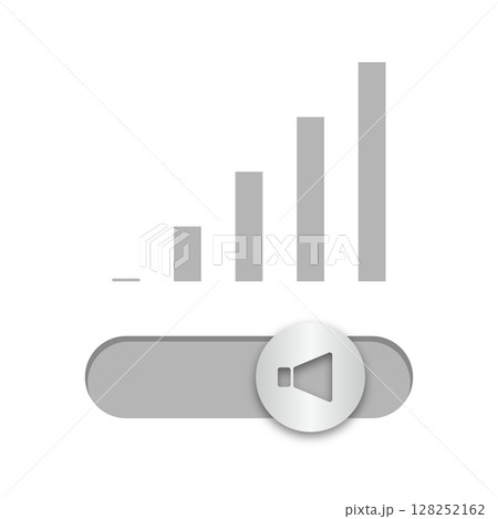 音量調整のUIベクター素材_09 128252162