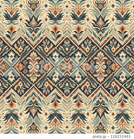 vector seamless pattern for design, fabric, textile, website or printing, pattern, wallpaper with floral ornament vector seamless pattern for design, fabric, textile, website or printing, pattern, wallpaper with floral ornament 128252483