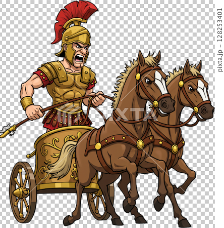 Roman Chariot Rider 128253401