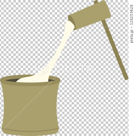 餅つきのイラスト素材 餅つきのイラスト素材 128253628