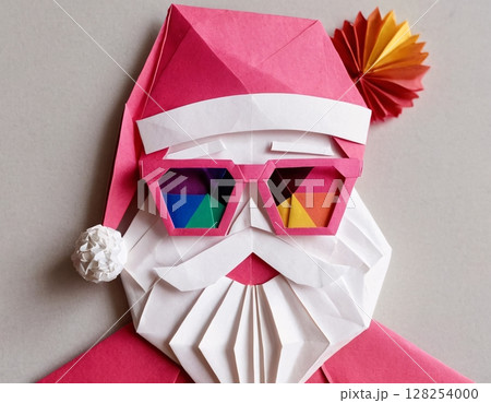 Asian Santa Claus Carved From Wood. Artificial Intelligence.  128254000
