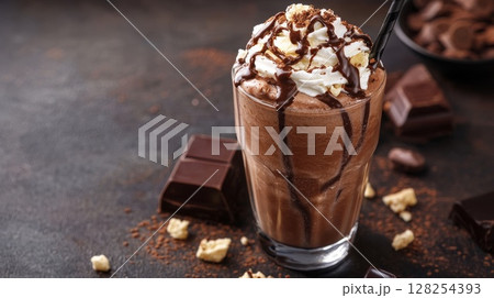 チョコレートシェイク 128254393
