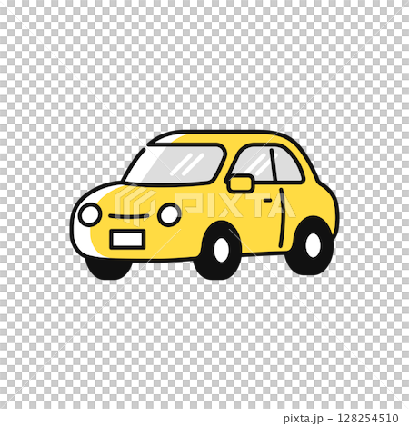Simple vector icon illustration of a car seen from the front at an angle Simple vector icon illustration of a car seen from the front at an angle 128254510