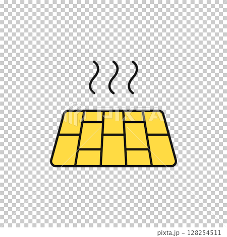 地板暖氣簡單向量圖示插畫素材 128254511