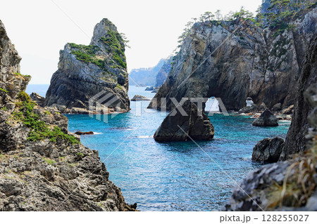 海のアルプス北山崎の圧巻 海のアルプス北山崎の圧巻 128255027