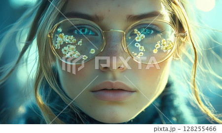 Soft light illuminates delicate features of...のイラスト素材 [128255466] - PIXTA