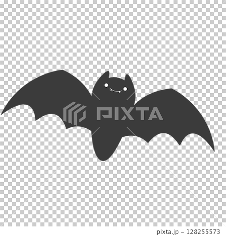 Illustration of a bat flying in the sky 128255573