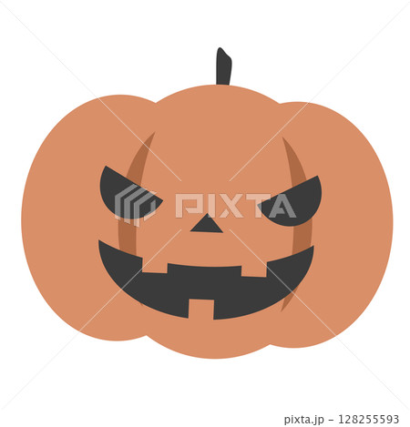 にっこり笑顔のジャックオーランタン にっこり笑顔のジャックオーランタン 128255593