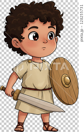 Roman Boy with Sword 128255731