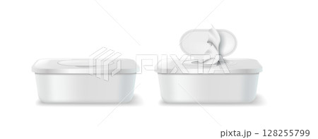 Open and Closed Wet Wipes Packaging Design Open and Closed Wet Wipes Packaging Design 128255799