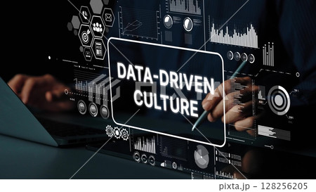 Data-Driven Culture in Business with Graphical Data Visualization and Digital Analytics Interface. Asymptotic smart data analytic Data-Driven Culture in Business with Graphical Data Visualization and Digital Analytics Interface. Asymptotic smart data analytic 128256205