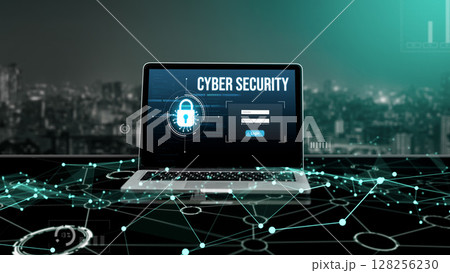 Cyber security system on computer screen protect private information snugly Cyber security system on computer screen protect private information snugly 128256230