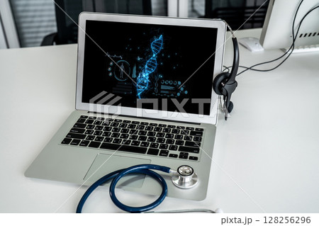 Medical science technology and futuristic healthcare computer software brisk Medical science technology and futuristic healthcare computer software brisk 128256296