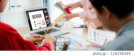 Graphic designer software for modern design of web page and commercial brisk ads 128256384