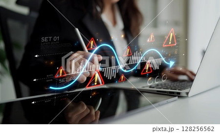 Economic Caution and Risk Alert in Volatile Market with Financial Warning Muxer Economic Caution and Risk Alert in Volatile Market with Financial Warning Muxer 128256562
