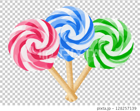 渦巻き飴（3色） 128257139