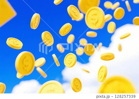 落下するビットコイン 落下するビットコイン 128257339