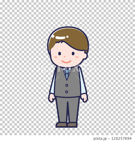 Salesperson/Diagonal/Male 09 128257694