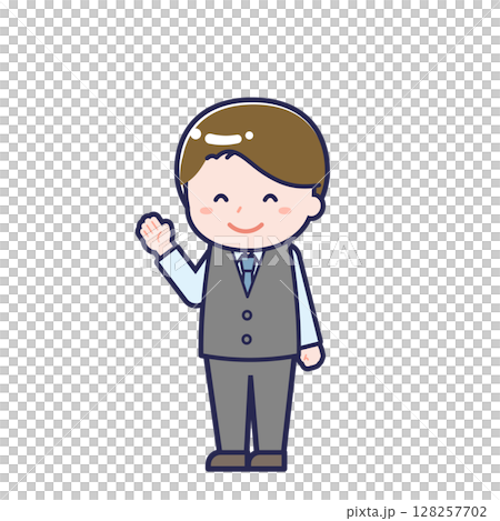 Salesperson/Diagonal/Male 17 128257702