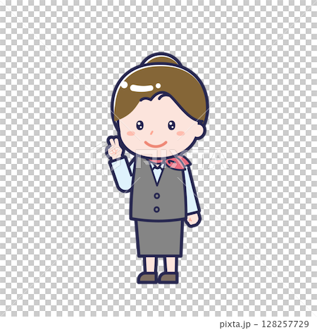 銷售員/對角線/女性 14 128257729