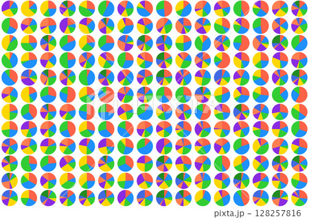 円グラフの背景16列×12行 128257816