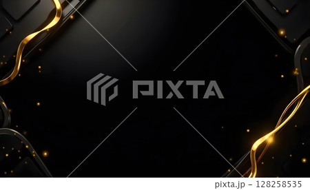 a close up of a black background with a light shining down 128258535