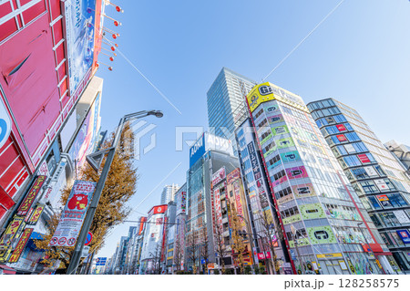 東京都千代田区秋葉原 サブカルチャーと電気街で世界的に有名な観光名所 秋葉原電気街の街並み 東京都千代田区秋葉原 サブカルチャーと電気街で世界的に有名な観光名所 秋葉原電気街の街並み 128258575