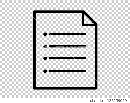 書類ドキュメントアイコン シンプル 黒 書類ドキュメントアイコン シンプル 黒 128259039