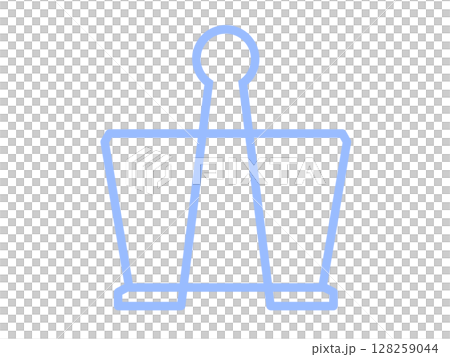 Clip icon simple blue Clip icon simple blue 128259044