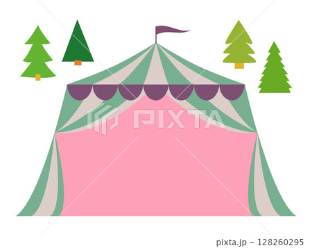 マルシェやバザーのイベント用テントのフレーム素材 マルシェやバザーのイベント用テントのフレーム素材 128260295