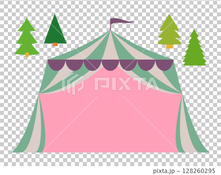 市場和集市使用的帳篷框架材料 128260295