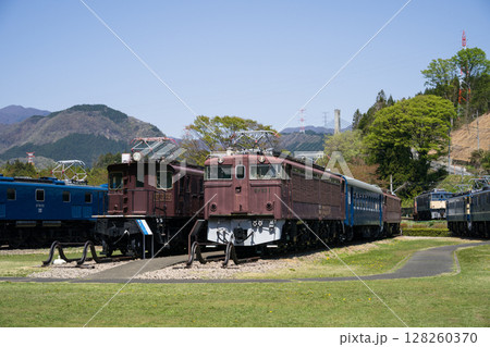 「碓氷峠鉄道文化むら」の展示車両　群馬県安中市松井田町横川の鉄道博物館 128260370