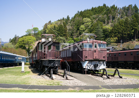 「碓氷峠鉄道文化むら」の展示車両　群馬県安中市松井田町横川の鉄道博物館 128260371