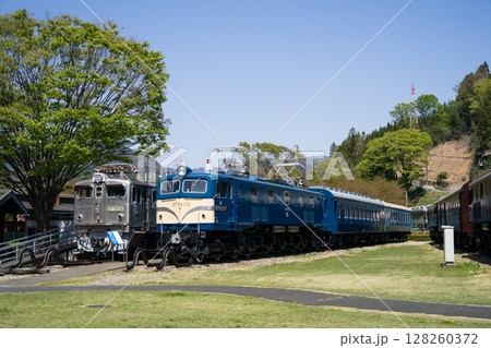 「碓氷峠鉄道文化むら」の展示車両 群馬県安中市松井田町横川の鉄道博物館 「碓氷峠鉄道文化むら」の展示車両 群馬県安中市松井田町横川の鉄道博物館 128260372