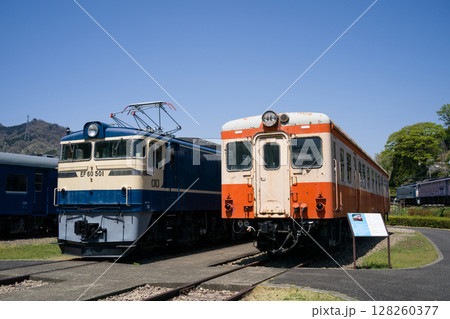 「碓氷峠鉄道文化むら」の展示車両　群馬県安中市松井田町横川の鉄道博物館 128260377