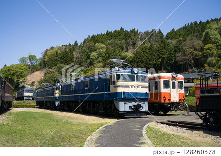 「碓氷峠鉄道文化むら」の展示車両　群馬県安中市松井田町横川の鉄道博物館 128260378