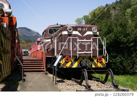 「碓氷峠鉄道文化むら」の展示車両　群馬県安中市松井田町横川の鉄道博物館 128260379