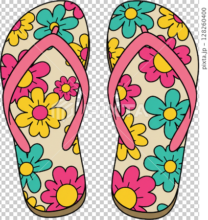 pink flip flops with flower pink flip flops with flower 128260400