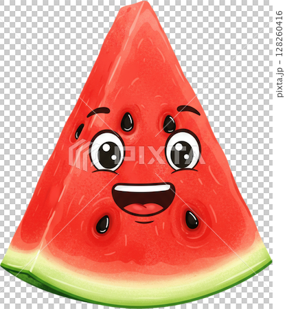 Watermelon Slice Smile 128260416
