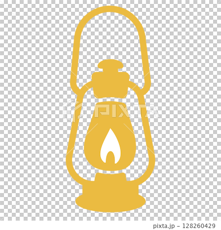 黄色のランタン イラスト素材 黄色のランタン イラスト素材 128260429