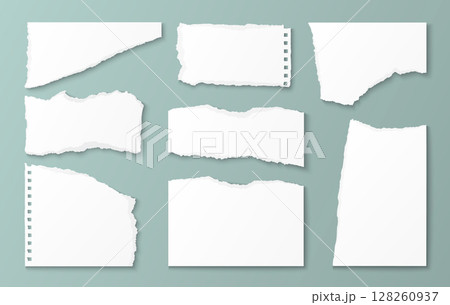 Realistic paper scraps collection 128260937