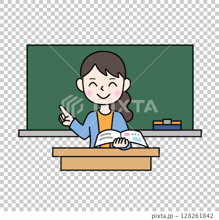 学校生活_授業をする先生 128261842