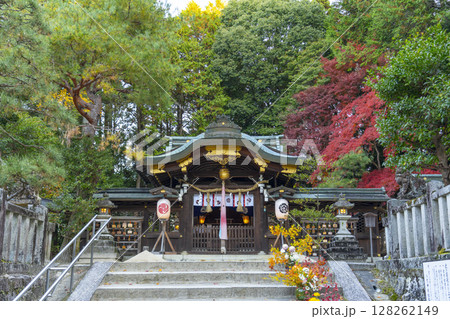 秋の京都　八大神社　御本殿 128262149