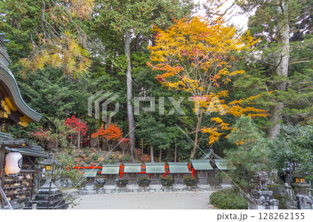 秋の京都　八大神社　様々な御祭神の末社 128262155