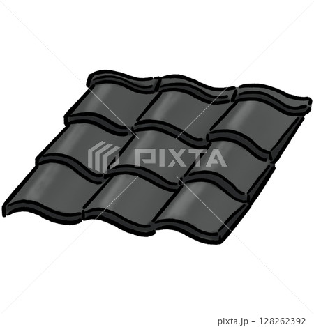 瓦_グレー 128262392