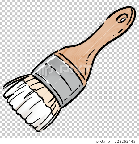 油漆刷_白色 128262445