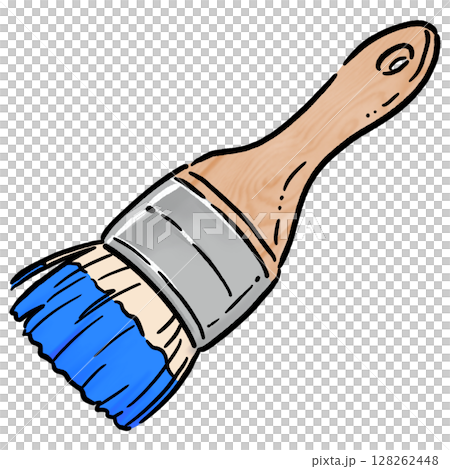 油漆刷_藍色 128262448