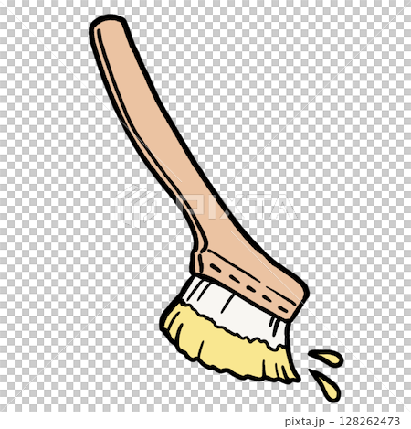 Painted diagonal brush_yellow 128262473